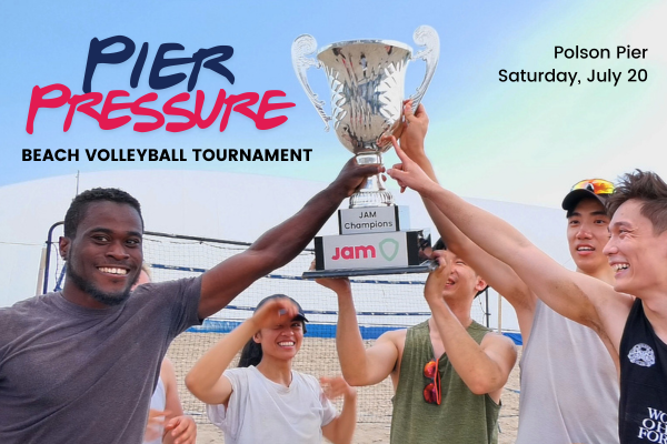 Saturday, July 20
6v6 Format, Rec   Intermediate 
$279.99 / team  $49.99 / individual  Join us for a 6v6 beach volleyball tournament in downtown Toronto. Guaranteed 4 x 30 min games.  Prizes for the winners.